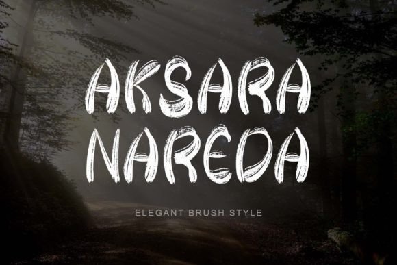 Aksara Narada Brush Font for Polished Small Business Branding