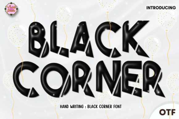 Black Corner Font for Bold Branding