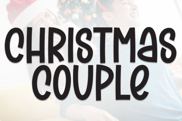 Christmas Couple Font for Festive Design