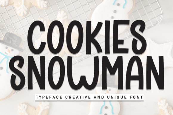 Cookies Snowman Font