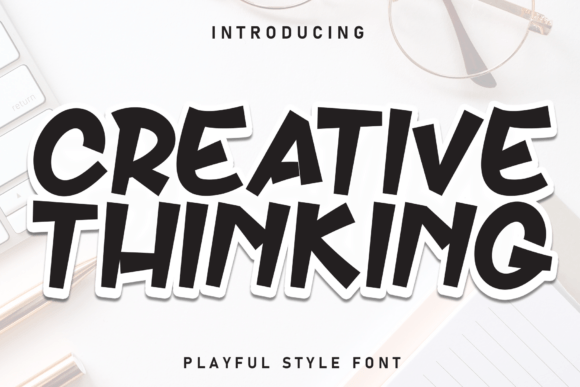 Creative Thinking Font for Handmade Projects