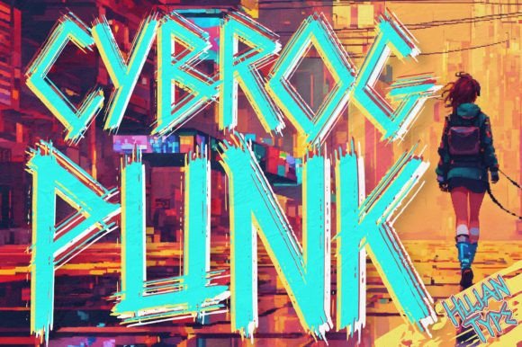 Cybrogpunk: A Bold Display Font for Cyberpunk Design