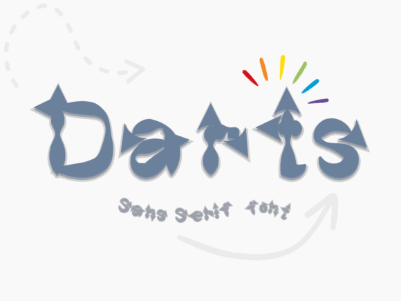 Darts Font for Creative Projects