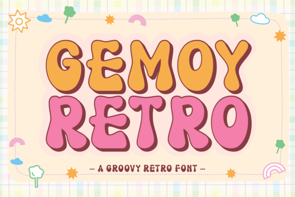 Gemoy Retro Font for Vintage Website Headers
