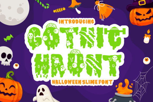 Gothic Haunt: A Display Font for Editorial Mood and Halloween Design