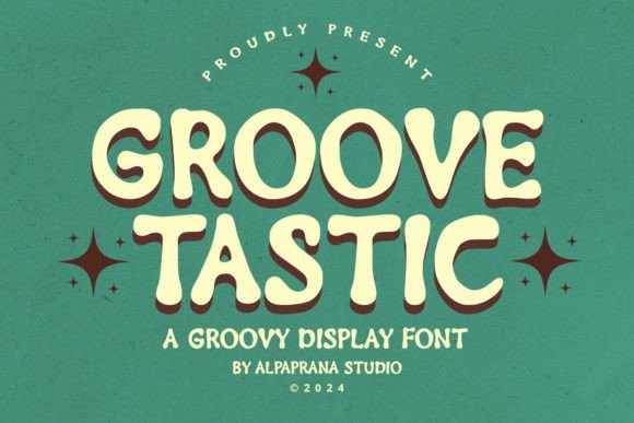 Groovetastic: A Groovy Display Font for Editorial Design