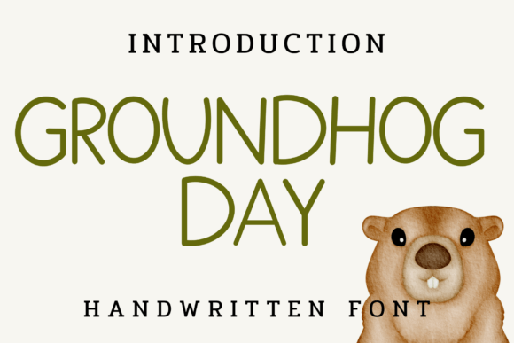 Groundhog Day Font: Playful Display for Digital Campaigns