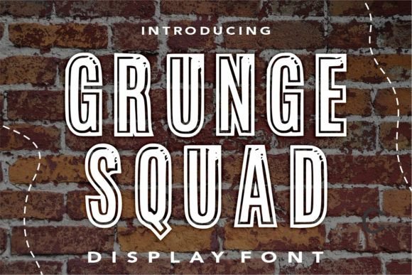 Grunge Squad Display Font for Web and Digital Design