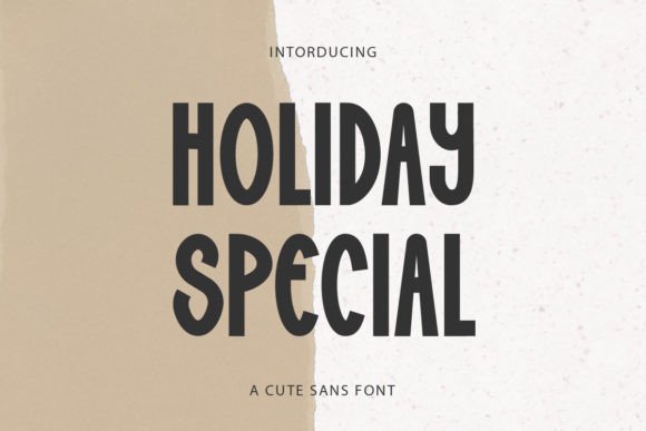 Holiday Special Font for Creative Design