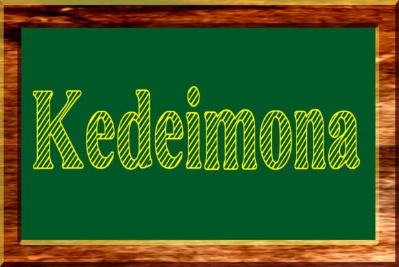 Kedeimona Font for Creative Campaigns