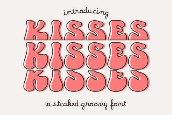 Kisses: A Display Font for Editorial Covers and Headlines