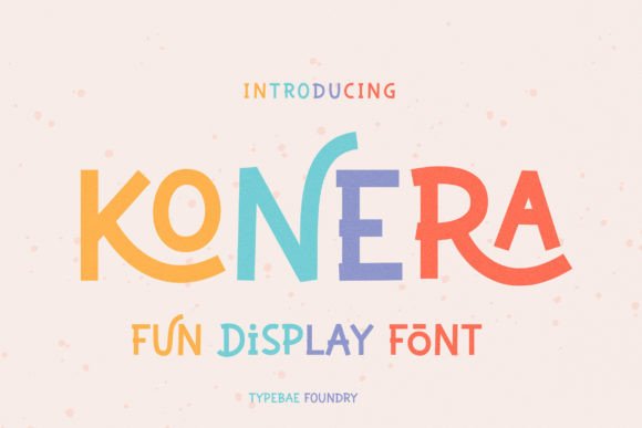 Konera: A Playful Hand-Drawn Font for Branding and Packaging