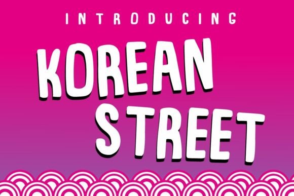 Korean Street Font for Creative Projects