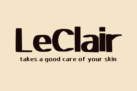 Leclair: A Handwritten Display Font for Small Business Branding