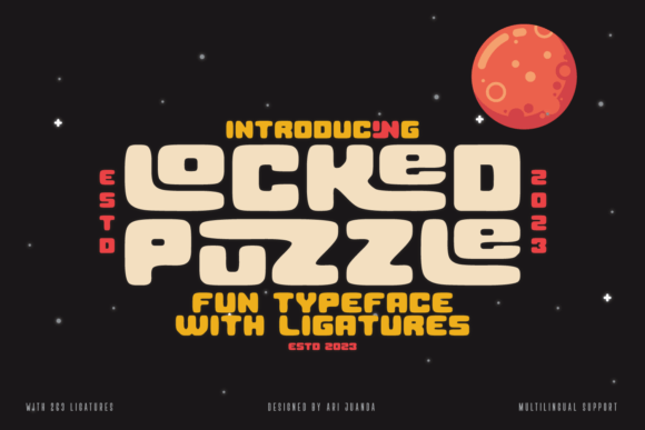 Locked Puzzle: A Bold Display Font for Web Designers