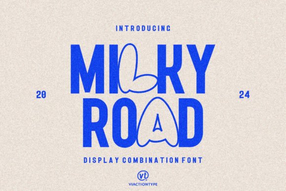 Milky Road: A Display Font for Modern Campaign Visuals