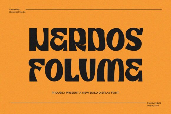 Nerdos Folume: A Modern Display Font