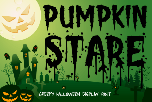 Pumpkin Stare: A Halloween Display Font for Your Brand