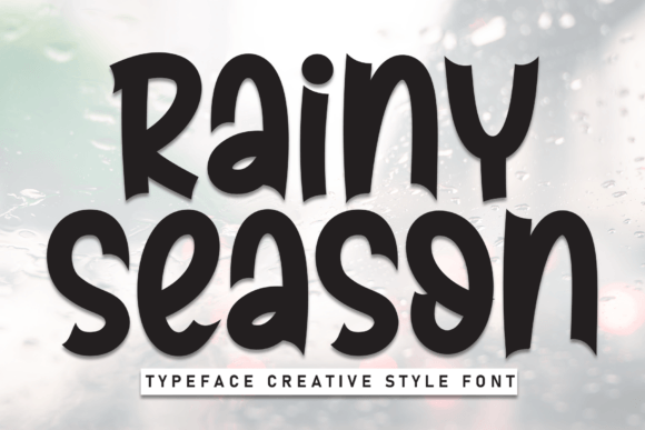 Rainy Season Font: Elegant Display for Small Business
