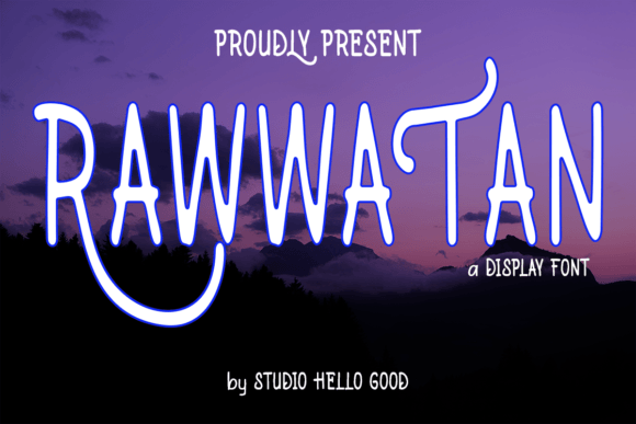 Rawwatan: A Charming Display Font for Creative Projects