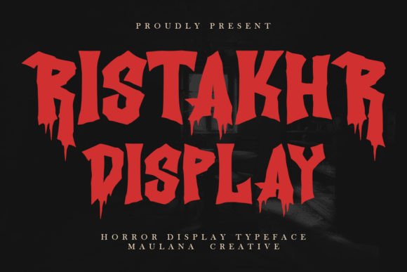 Ristakhr: A Horror Display Font That Brings Bold Character to Business Branding