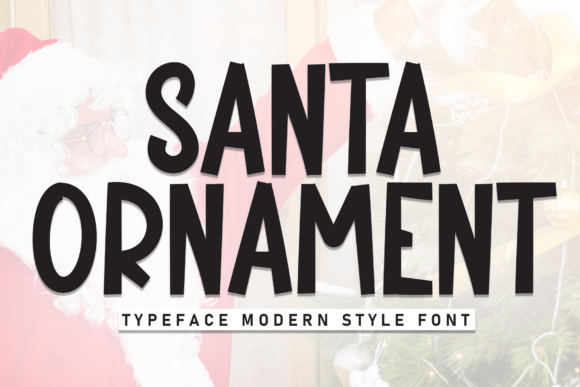 Santa Ornament Font