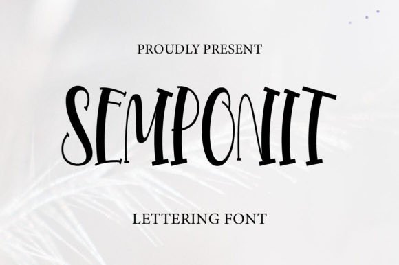 Semponite Display Font for Small Business Branding and Elegant Marketing