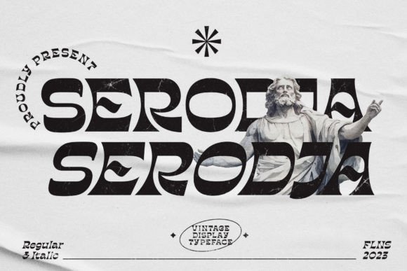 Serodja Vintage Display Typeface for Crafters and Makers