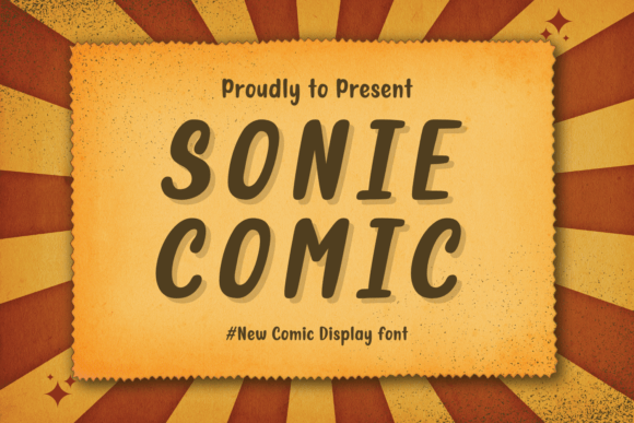 Sonie Comic: A Playful Display Font for Editorial Design
