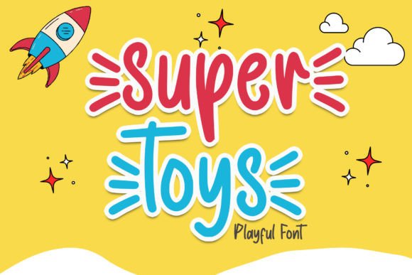 Super Toys Font for Crafters and Handmade Product Designers