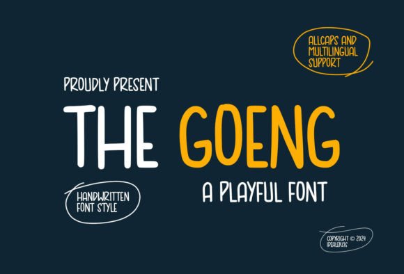 The Goeng Font for Creative Makers