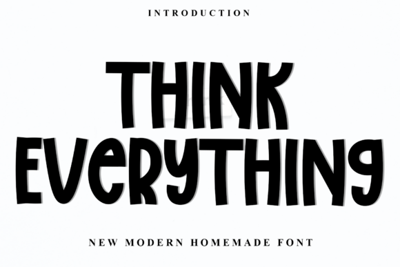 Think Everything Font for Creative Projects