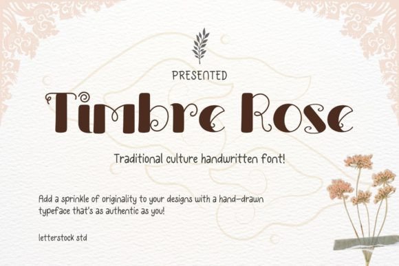 Timbre Rose Font Review