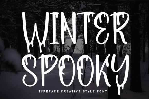 Winter Spooky Font for Business Branding